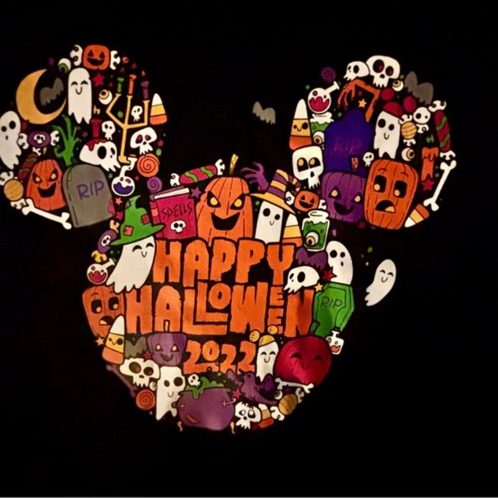 Disney Halloween 2022 Mickey Mouse Oogie Boogie Shirt – Kids Small – Black  NWOT